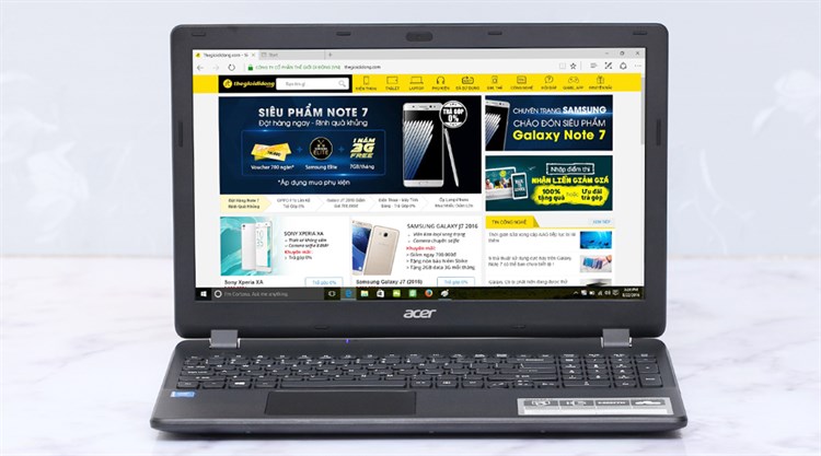 Laptop Acer ES1 531 N3710/4GB/500GB/Win10/KhôngDVD Màu Đen