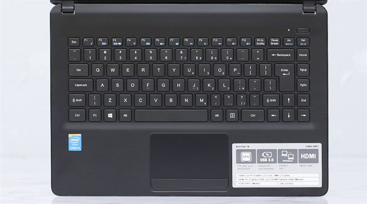 Laptop Acer Aspire Z1402 39KT i3 5005U/4GB/500GB/Win10/KhôngDVD Màu Đen