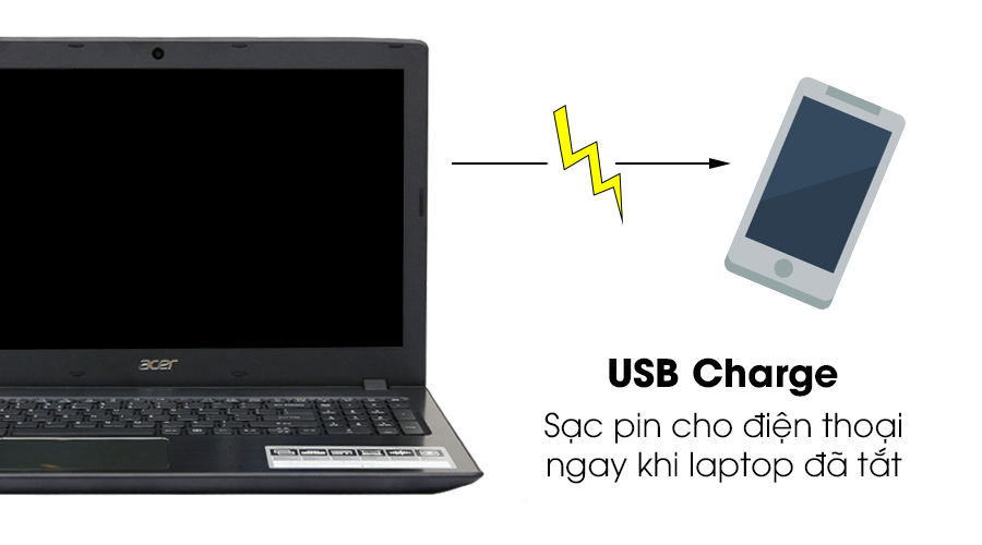 Laptop Acer Aspire E5 575G 515A i5 6200U/4GB/500GB/2GB 940M/Win10