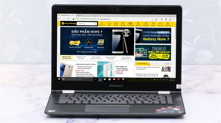 Laptop Lenovo Yoga 500 i5 6200U/4GB/500GB/W10 Màu Đen