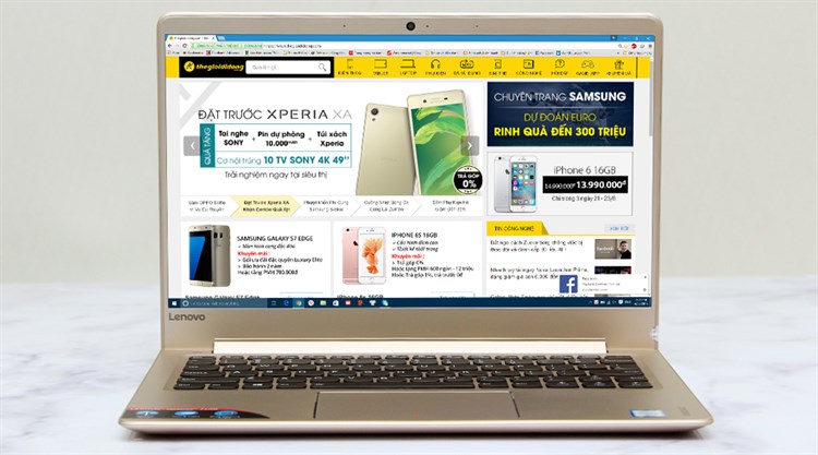 Laptop Lenovo IdeaPad 710S 13ISK i5 6200U/4GB/256GB/Win10 Màu Vàng đồng