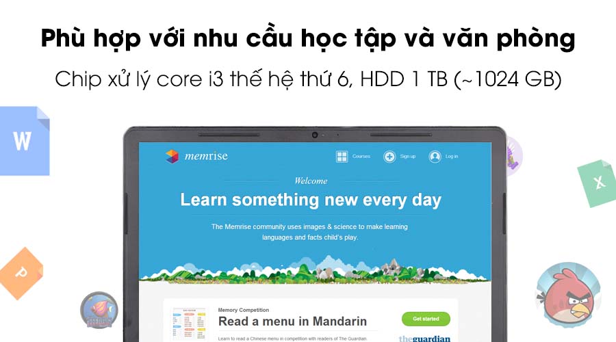 Laptop Dell Inspiron 5459 i3 6100U/4GB/1TB/Win10/(M4I3260W)
