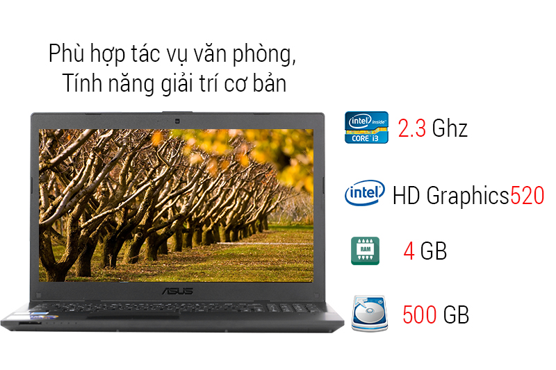 Asus P2530UA i3 6100U/4GB/500GB/DOS