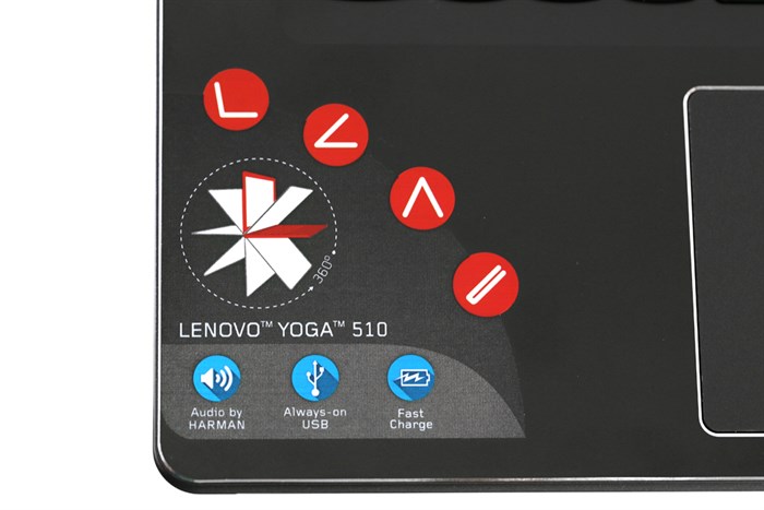 Laptop Lenovo Yoga 510 14ISK i3 6100U/4GB/500GB/Win10/(80S700D2VN) Màu Đen