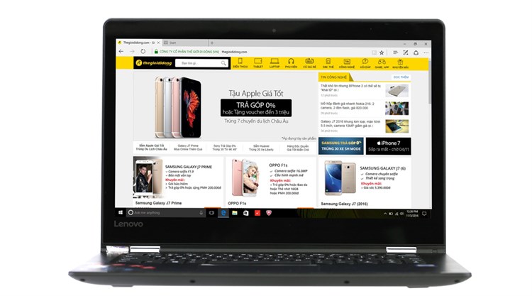 Laptop Lenovo Yoga 510 14ISK i3 6100U/4GB/500GB/Win10/(80S700D2VN) Màu Đen