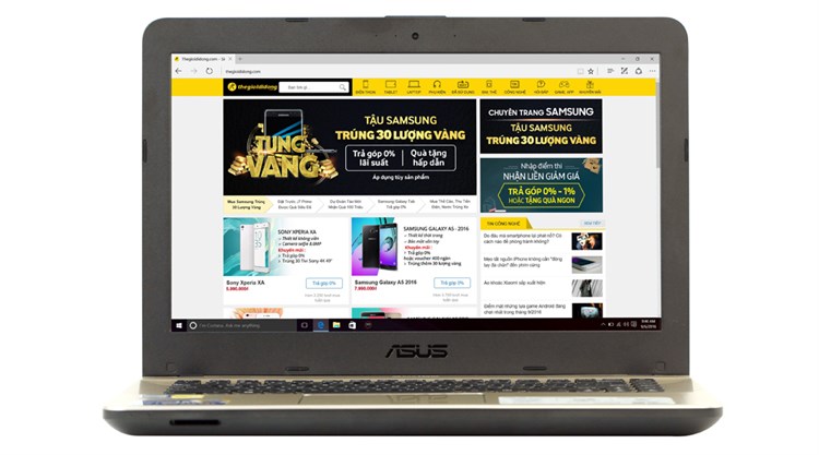 Laptop Asus A441UV i3 6100U/4GB/500GB/2GB GF920MX/Win10/(WX039T) Màu Đen