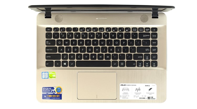 Laptop Asus A441UV i3 6100U/4GB/500GB/2GB GF920MX/Win10/(WX039T) Màu Đen