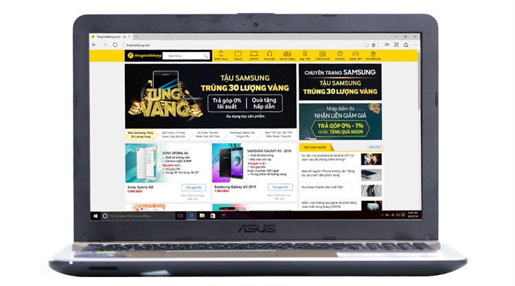 Laptop Asus X541UV i5 6198U/4GB/500GB/2GB 920MX/Win10 Màu Đen