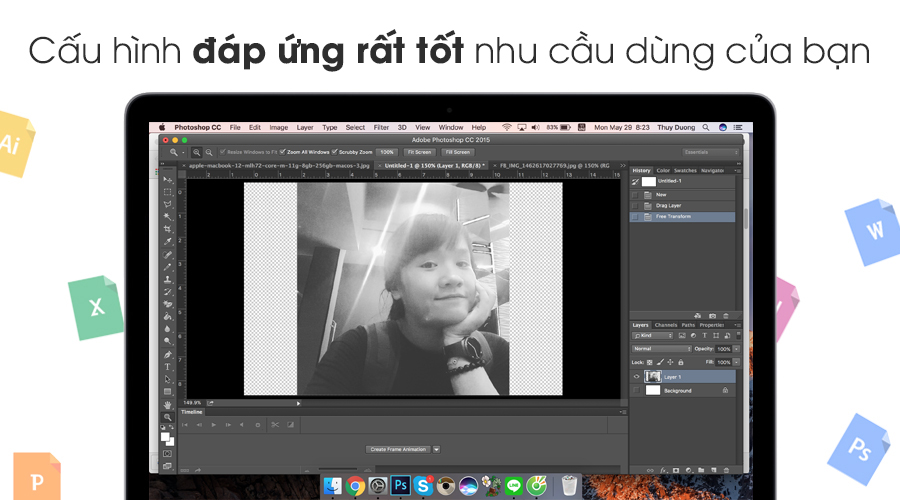 Laptop Apple Macbook 12" MLH82 Core M 1.2GHz/8GB/512GB (2016)