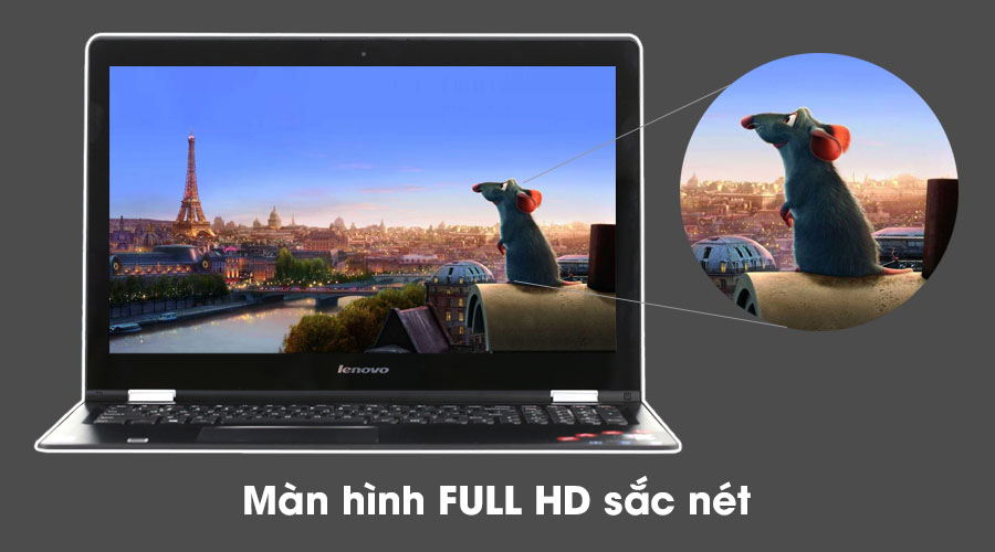 Laptop Lenovo Yoga 500 15IBD i3 5020U/4GB/500GB/Win10