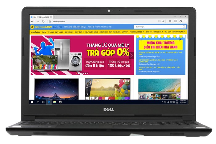 Laptop Dell Vostro 3568 i5 7200U/4GB/1TB/2GB M420/Win10/(P63F002) Màu Đen