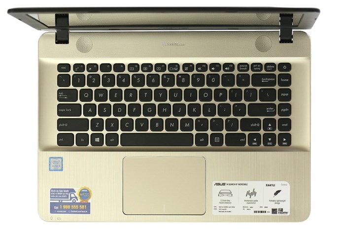 Laptop Asus X441UA i5 6200U/4GB/500GB/Win10/(WX055T) Màu Đen