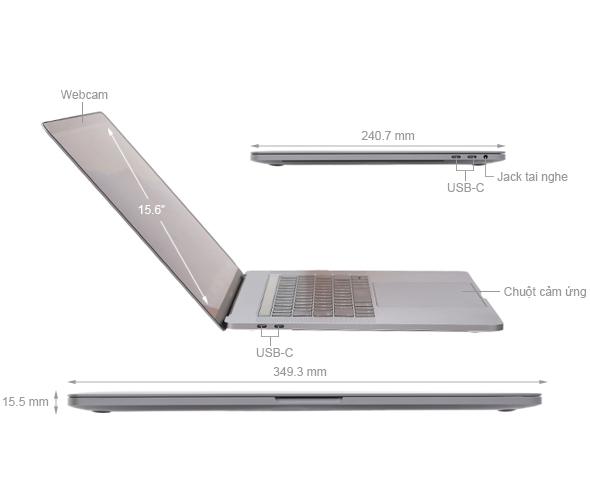 Apple Macbook Pro Touch MLH32SA/A i7 2.6GHz/16GB/256GB (2016)