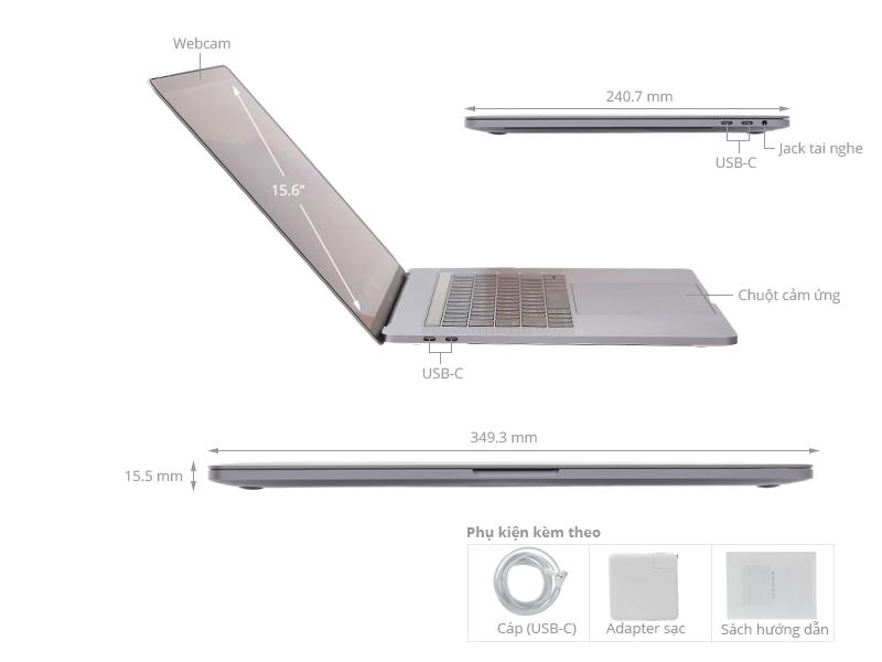 Apple Macbook Pro Touch MLH32SA/A i7 2.6GHz/16GB/256GB (2016)