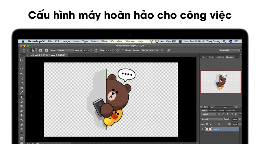 Laptop Apple Macbook Pro Touch MLH32SA/A i7 2.6GHz/16GB/256GB (2016)