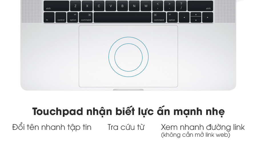 Laptop Apple Macbook Pro Touch MLH32SA/A i7 2.6GHz/16GB/256GB (2016)