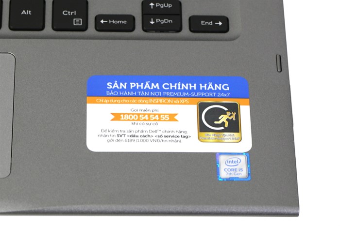 Laptop Dell Inspiron 5378 i5 7200U/4GB/128GB/Win10/(26W971) Màu Xám