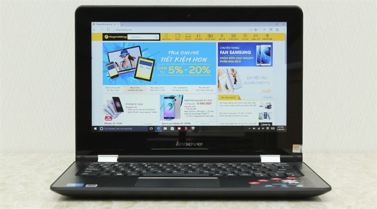 Laptop Lenovo Yoga 300 11IBR N3710/4GB/32GB/Win10 (80M100L5VN) Màu Đen