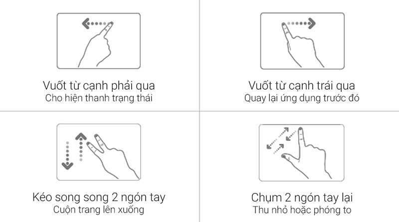 Điều khiển thiết bị dễ dàng với Touchpad thông minh