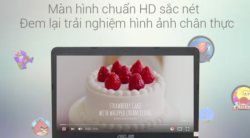Màn hình chuẩn HD sắc nét