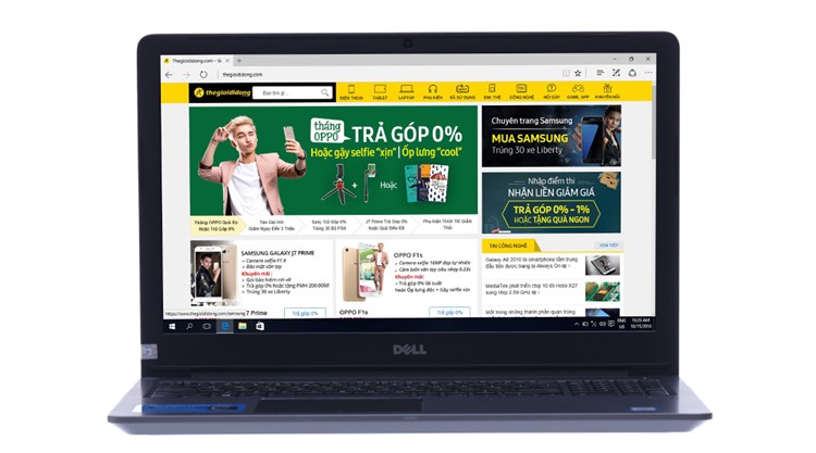 Laptop Dell Vostro 5568 i3 7100U/4GB/1TB/2GB 940MX/Win10 Màu Xám
