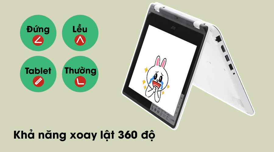 Laptop Acer R3 131T-C25D N3060/2GB/500GB/Win10