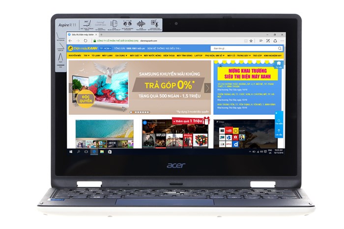 Laptop Acer R3 131T-C25D N3060/2GB/500GB/Win10 Màu Trắng