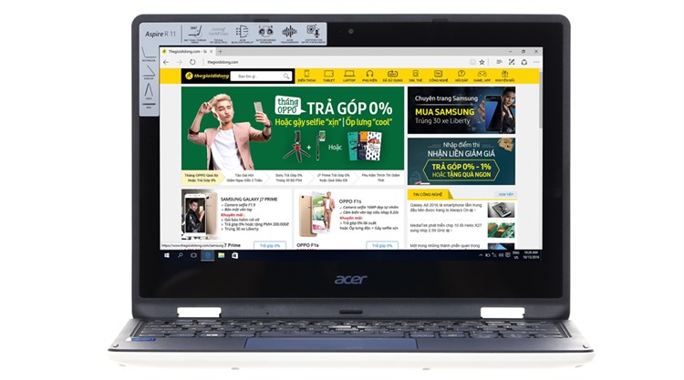 Laptop Acer R3 131T-C25D N3060/2GB/500GB/Win10 Màu Trắng