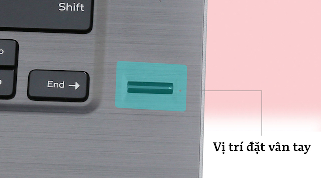 Dell Vostro 5468 i5 7200U - Bảo mật máy bằng vân tay