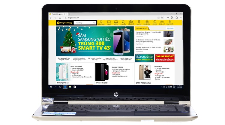 Laptop HP Pavilion x360 u103TU i3 7100U/4GB/500GB/Win10/(Y4F56PA)