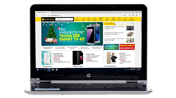 Laptop HP Pavilion x360 u107TU i5 7200U/4GB/500GB/Win10/(Y4G04PA) Màu Bạc