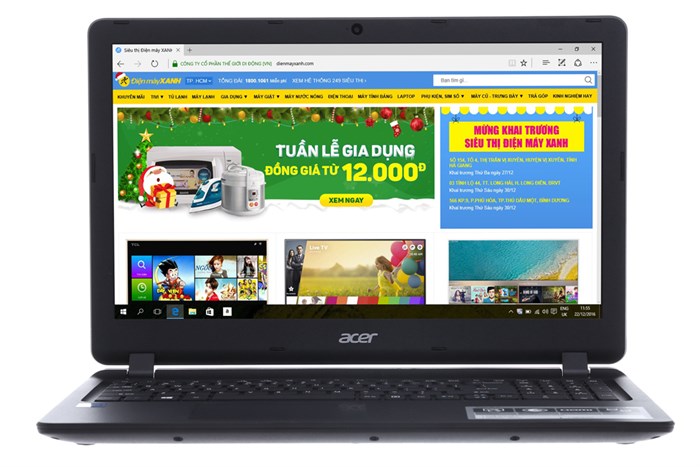 Laptop Acer ES1 533 N4200/4GB/500GB/Win10/(NX.GFTSV.003) Màu Đen