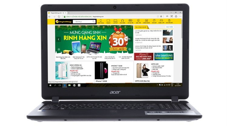 Laptop Acer ES1 533 N4200/4GB/500GB/Win10/(NX.GFTSV.003) Màu Đen