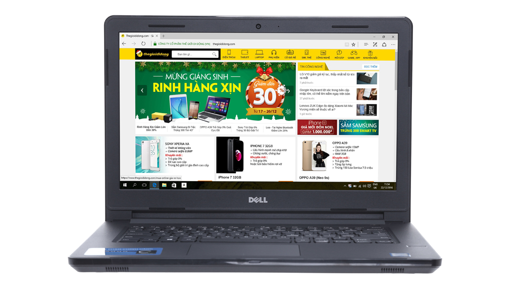 Laptop Dell Vostro 3468 i5 7200U/4GB/1TB/Win10 Màu Đen
