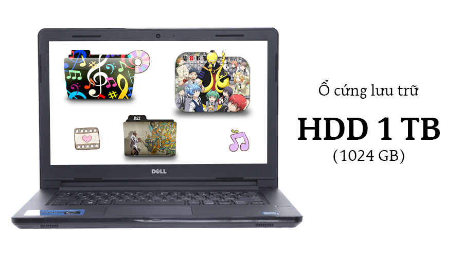 Laptop Dell Vostro 3468 i3 7100U/4GB/1TB/Win10