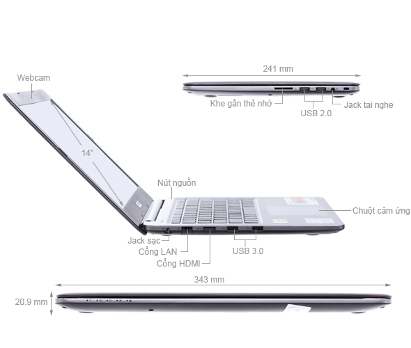 Asus K401UB i5 6200U/4GB/500GB/2GB GT940/Win10/(FR049T)