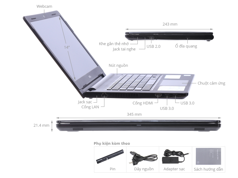 Dell Inspiron 3467 i3 7100U/4GB/1TB/Win10/(M20NR21)