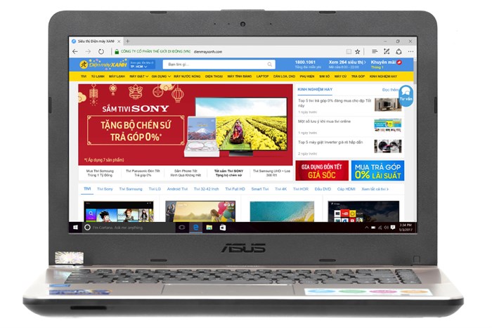 Laptop Asus X441SA N3710/4GB/500GB/Win10 Màu Đen