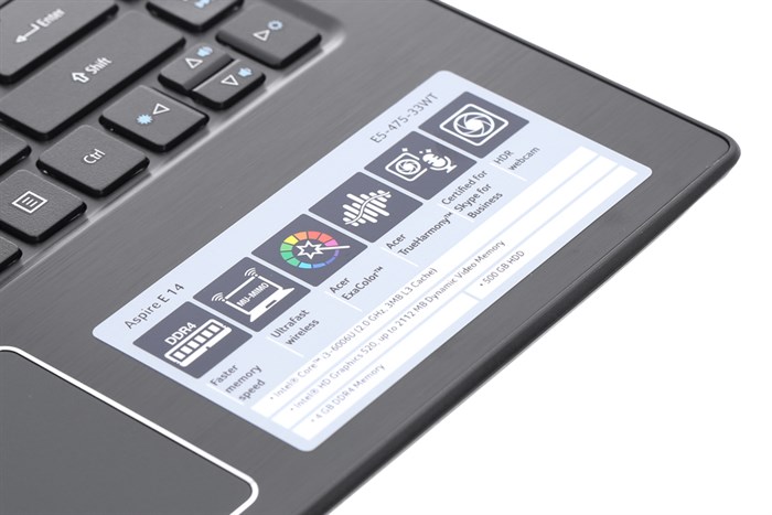 Laptop Acer Aspire E5 475 33WT i3 6006U/4GB/500GB/Win10/(NX.GCUSV.002) Màu Xám