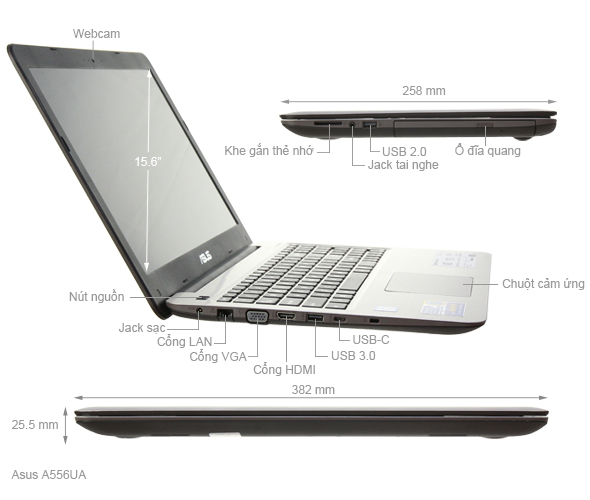 Asus A556UR i5 7200U/4GB/500GB/2GB 930MX/Win10/(DM398T)