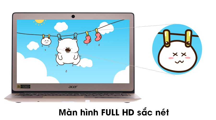 Laptop Acer Swift SF314 32EX i3 7100U/4GB/128GB/Win10/(NX.GKKSV.006)