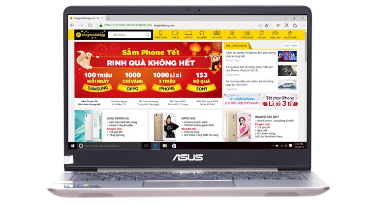 Laptop Asus UX410UQ i5 7200U/4GB/500GB/2GB 940MX/Win10/(GV066)