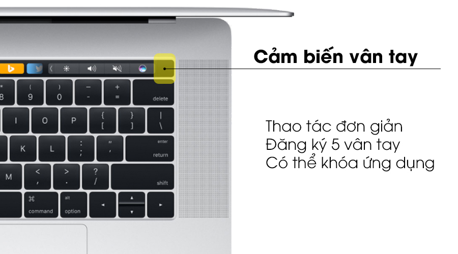 Laptop Apple Macbook Pro Touch MLW72SA/A i7 2.6GHz/16GB/256GB (2016)