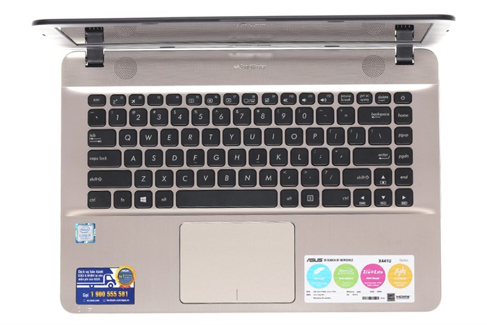 Laptop Asus X441UA i5 7200U/4GB/500GB/Win10/(GA056T) Màu Đen