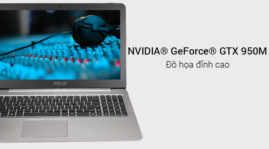 Laptop Asus UX510UX i5 7200U/4GB/1TB/2GB 950M/Win10/(CN204T)