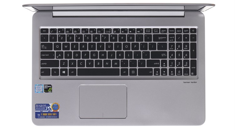 Laptop Asus UX510UX i5 7200U/4GB/1TB/2GB 950M/Win10/(CN204T)