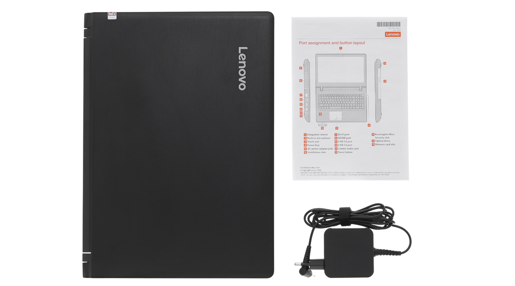 Bộ sản phẩm gồm: Sách hướng dẫn, Thùng máy, Adapter sạc