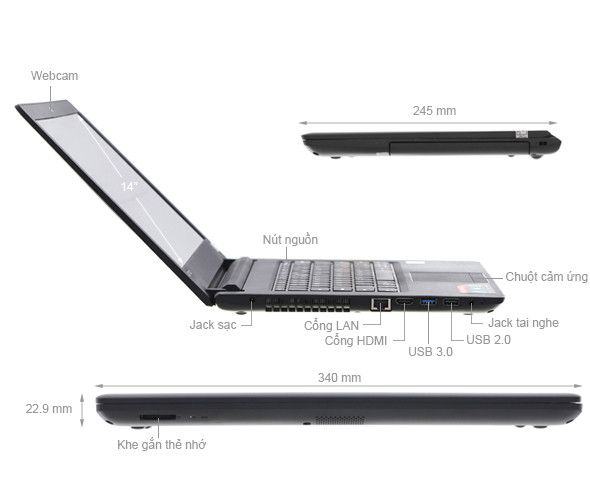 Lenovo IdeaPad 110 14ISK i5 6200U/4GB/500GB/Win10/(80UC0029VN)