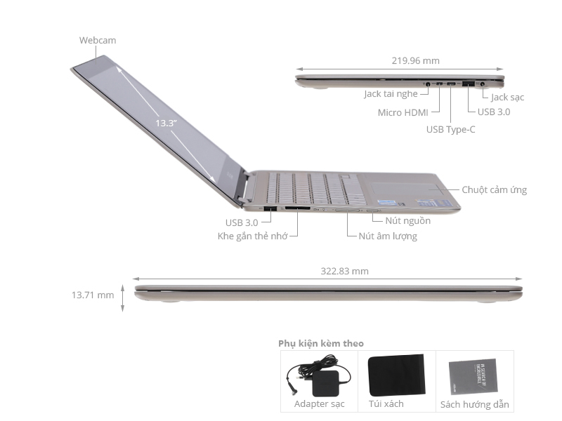 Asus UX360CA M3 7Y30/4GB/256GB/Win10/(C4234T)
