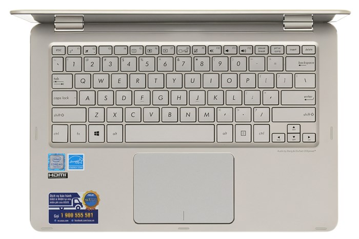 Laptop Asus UX360CA M3 7Y30/4GB/256GB/Win10/(C4234T) Màu Vàng đồng